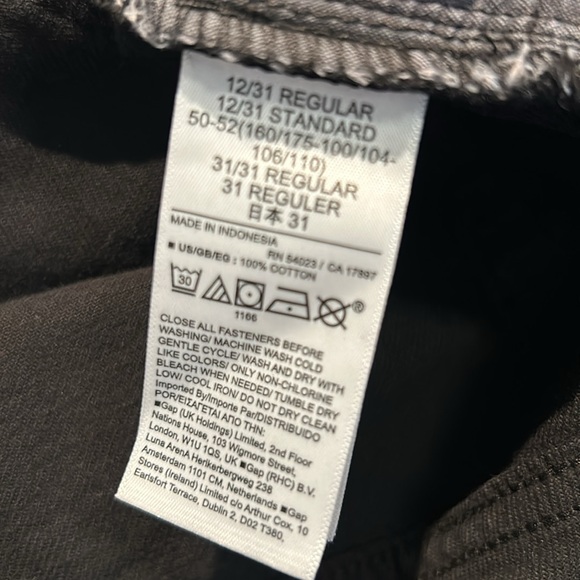 NWT Ladies 12/31R Gap High Rise Wide-Leg Black Jeans - Picture 5 of 11